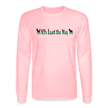 Load image into Gallery viewer, K9s Lead the Way - Military - Men&#39;s Long Sleeve T-Shirt - pink
