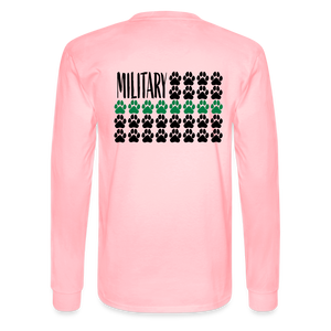 K9s Lead the Way - Military - Men's Long Sleeve T-Shirt - pink