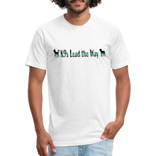 Load image into Gallery viewer, K9s Lead the Way - Military - Fitted Cotton/Poly T-Shirt by Next Level - white
