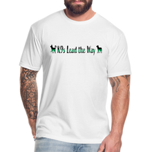 Load image into Gallery viewer, K9s Lead the Way - Military - Fitted Cotton/Poly T-Shirt by Next Level - white
