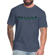 Load image into Gallery viewer, K9s Lead the Way - Military - Fitted Cotton/Poly T-Shirt by Next Level - heather navy
