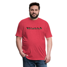 Load image into Gallery viewer, K9s Lead the Way - Military - Fitted Cotton/Poly T-Shirt by Next Level - heather red
