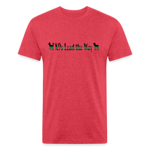 Load image into Gallery viewer, K9s Lead the Way - Military - Fitted Cotton/Poly T-Shirt by Next Level - heather red
