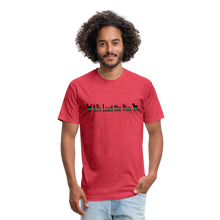 Load image into Gallery viewer, K9s Lead the Way - Military - Fitted Cotton/Poly T-Shirt by Next Level - heather red
