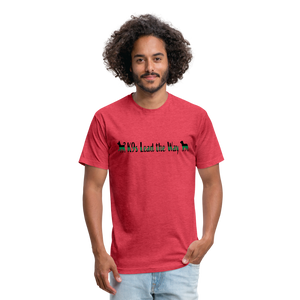 K9s Lead the Way - Military - Fitted Cotton/Poly T-Shirt by Next Level - heather red