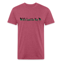 Load image into Gallery viewer, K9s Lead the Way - Military - Fitted Cotton/Poly T-Shirt by Next Level - heather burgundy
