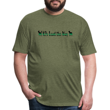 Load image into Gallery viewer, K9s Lead the Way - Military - Fitted Cotton/Poly T-Shirt by Next Level - heather military green
