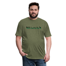 Load image into Gallery viewer, K9s Lead the Way - Military - Fitted Cotton/Poly T-Shirt by Next Level - heather military green
