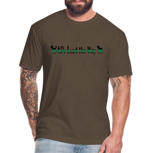 K9s Lead the Way - Military - Fitted Cotton/Poly T-Shirt by Next Level - heather espresso