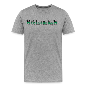 K9s Lead the Way - Military - Men's Premium T-Shirt - heather gray