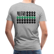 Load image into Gallery viewer, K9s Lead the Way - Military - Men&#39;s Premium T-Shirt - heather gray
