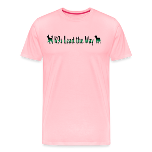 K9s Lead the Way - Military - Men's Premium T-Shirt - pink