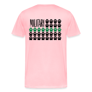 K9s Lead the Way - Military - Men's Premium T-Shirt - pink