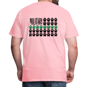 K9s Lead the Way - Military - Men's Premium T-Shirt - pink