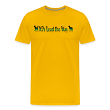 Load image into Gallery viewer, K9s Lead the Way - Military - Men&#39;s Premium T-Shirt - sun yellow
