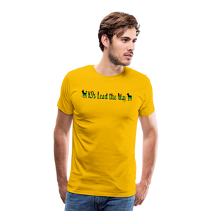 K9s Lead the Way - Military - Men's Premium T-Shirt - sun yellow