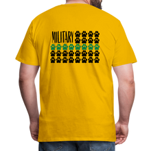 Load image into Gallery viewer, K9s Lead the Way - Military - Men&#39;s Premium T-Shirt - sun yellow
