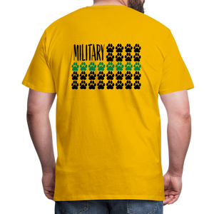 K9s Lead the Way - Military - Men's Premium T-Shirt - sun yellow