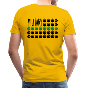 K9s Lead the Way - Military - Men's Premium T-Shirt - sun yellow