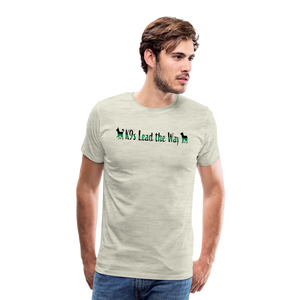 K9s Lead the Way - Military - Men's Premium T-Shirt - heather oatmeal