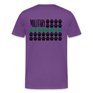 K9s Lead the Way - Military - Men's Premium T-Shirt - purple