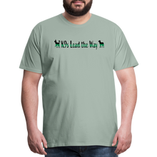 Load image into Gallery viewer, K9s Lead the Way - Military - Men&#39;s Premium T-Shirt - steel green
