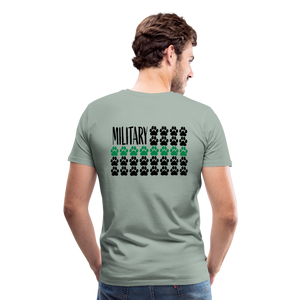 K9s Lead the Way - Military - Men's Premium T-Shirt - steel green