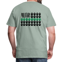 Load image into Gallery viewer, K9s Lead the Way - Military - Men&#39;s Premium T-Shirt - steel green
