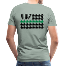 Load image into Gallery viewer, K9s Lead the Way - Military - Men&#39;s Premium T-Shirt - steel green
