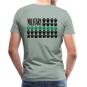 K9s Lead the Way - Military - Men's Premium T-Shirt - steel green