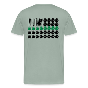 K9s Lead the Way - Military - Men's Premium T-Shirt - steel green