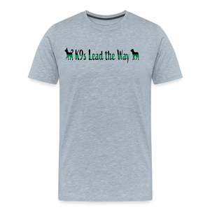 K9s Lead the Way - Military - Men's Premium T-Shirt - heather ice blue