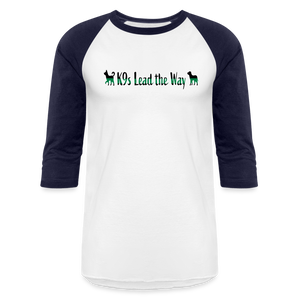 K9s Lead the Way - Military - Baseball T-Shirt - white/navy