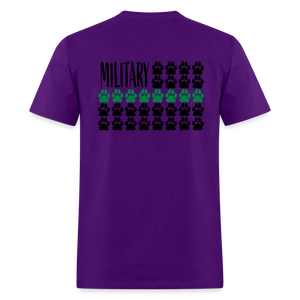 K9s Lead the Way - Military - Unisex Classic T-Shirt - purple