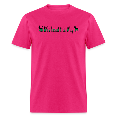 K9s Lead the Way - Military - Unisex Classic T-Shirt - fuchsia