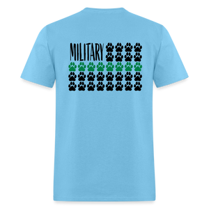 K9s Lead the Way - Military - Unisex Classic T-Shirt - aquatic blue