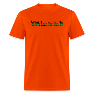 K9s Lead the Way - Military - Unisex Classic T-Shirt - orange