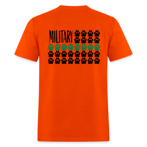 K9s Lead the Way - Military - Unisex Classic T-Shirt - orange