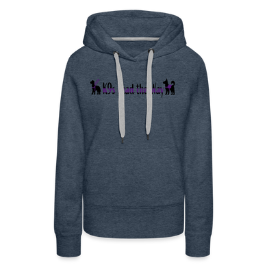 K9s Lead the Way - Service - Women’s Premium Hoodie - heather denim