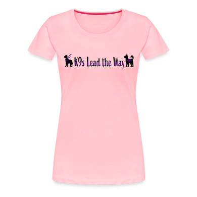 K9s Lead the Way - Service - Women’s Premium T-Shirt - pink