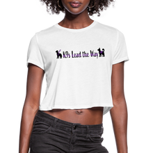 Load image into Gallery viewer, K9s Lead the Way - Service - Women&#39;s Cropped T-Shirt - white
