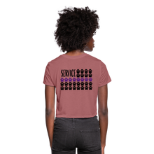 Load image into Gallery viewer, K9s Lead the Way - Service - Women&#39;s Cropped T-Shirt - mauve
