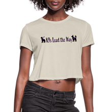 Load image into Gallery viewer, K9s Lead the Way - Service - Women&#39;s Cropped T-Shirt - dust
