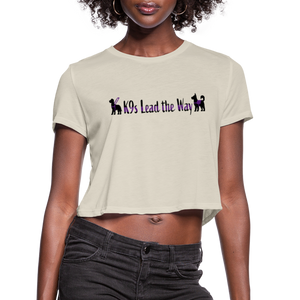 K9s Lead the Way - Service - Women's Cropped T-Shirt - dust