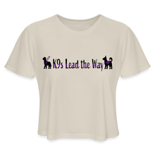 Load image into Gallery viewer, K9s Lead the Way - Service - Women&#39;s Cropped T-Shirt - dust
