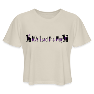 K9s Lead the Way - Service - Women's Cropped T-Shirt - dust