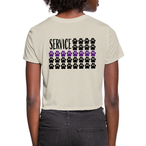 K9s Lead the Way - Service - Women's Cropped T-Shirt - dust