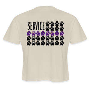 K9s Lead the Way - Service - Women's Cropped T-Shirt - dust