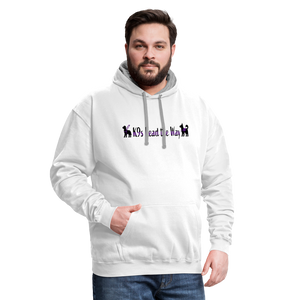 K9s Lead the Way - Service - Contrast Hoodie - white/gray