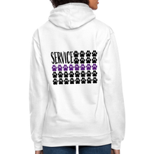 Load image into Gallery viewer, K9s Lead the Way - Service - Contrast Hoodie - white/gray
